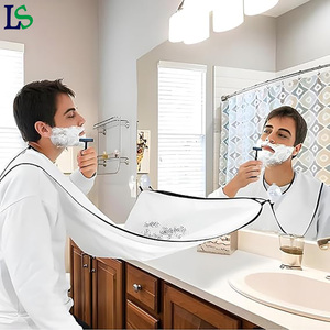 Mantellina da Barba Impermeabile Personalizzabile con Logo, Bianca o Nera, Antiaderente, con Ventose per Uso Domestico - Product Image 6