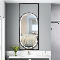 Smart Mirror LED Bathroom Mirror Anti-Fog Dimmable Wall Mounted Backlit Vanity Mirror with Touch Switch Factory Customization
