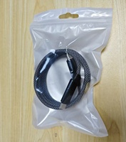 Kabel Data Digital Magnetik Universal dengan Layar Digital, Desain Anyaman, Tipe-C, Pengisian Cepat PD 240W 5A untuk Ponsel