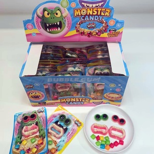 ลูกอมเยลลี่รูปสัตว์ประหลาดน่ารักหลากสีขายส่ง พร้อมลูกอมบับเบิ้ลกัมม์แบบมีเพชร - Product Image 5