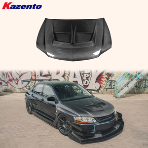 Capó de capó ventilado delantero VAS de carbono para Mitsubishi Evolution <span class=keywords><strong>EVO</strong></span> 7 8 <span class=keywords><strong>9</strong></span> <span class=keywords><strong>Lancer</strong></span> 2001-07 - Product Image 1