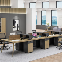 Bureau d'ordinateur pour personnel personnel, combinaison de 2, 4, 6 personnes