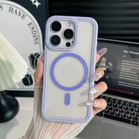 HONATOP Factory 2026 Nouvelle coque de téléphone portable magnétique en acrylique avec charge sans fil et cadre coloré pour iPhone 18 Pro Max