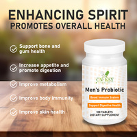 Comprimés Probiotiques pour Hommes ODM OEM avec Lactobacillus Bulgaricus pour Soutenir la Santé des Os et des Gencives, Comprimés de Bifidobacterium Lactis