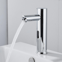 Robinet intelligent à capteur infrarouge automatique sans contact, alimenté par batterie, robinet d'eau contemporain
