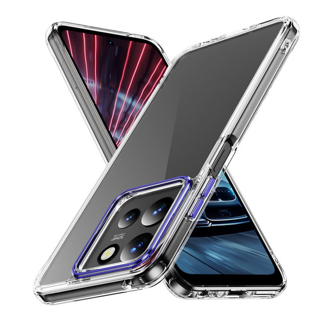 Crystal Clear TPU+PC Transparent Mobile Phone Case Cover for Moto G 5G/G Stylus/G Power/G Play 2025 2026 Custom Logo Phone Cases