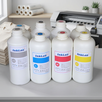 Encre en vrac InkLab Premium 1000ml à base d'eau pour transfert thermique sur film PET, pour impression numérique sur tissus, textiles et T-shirts