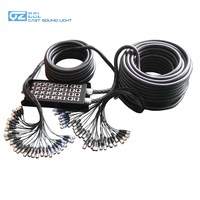 Câble multipaire audio XLR 8/12/16 canaux de 5m à 30m avec boîtier de scène pour table de mixage audio et éclairage de scène