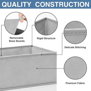 Organiseurs de placard pliables en tissu et séparateurs de tiroirs pour sous-vêtements – Vente en gros - Product Image 4