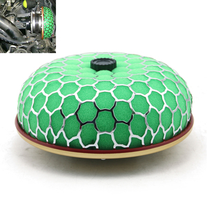 Filtres à air universels AUSO de 72 mm, design champignon rond, ovales verts, pour - Product Image 2