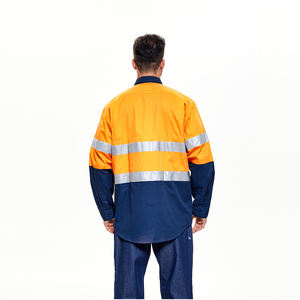 เสื้อเชิ้ตแขนยาวผู้ชายกระดุมกระดุมหน้าเสื้อเชิ๊ตแขนยาวป้องกันความร้อนจาก FRC เสื้อผ้าเพื่อความปลอดภัยเสื้อผ้ากันไฟที่หายาก - Product Image 6