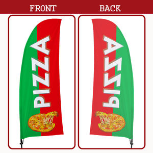 ชุดเสาธงขนนกพิมพ์ลายแบบสปอร์ตชุดพิซซ่าพิมพ์ดิจิตอลวัสดุอลูมิเนียมพับได้พกพาได้ - Product Image 5