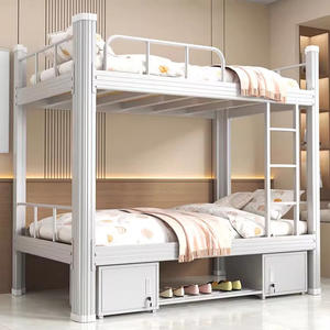 Cama Litera para Niños HY, Royal Interiors Pilio, Cama Litera Individual de Metal (Inferior) + Individual (Superior) - Solo Estructura - Product Image 1