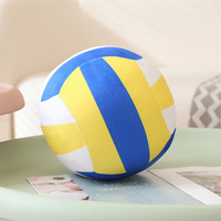 Nouvelle conception, vente chaude, adorable peluche multicolore pour enfants, ballon de volley-ball en peluche, jouet en peluche