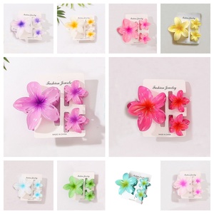 3 pccs गर्म बिक्री विंटेज बोहेमिया अंडे के फूल के बाल क्लिप सेट महिलाओं के लिए फैशन छुट्टियों के सामान के लिए सेट - Product Image 1