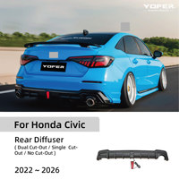 Nouvel Arrivage Yofer V2 Bodykit Night PRO Diffuseur Avant et Arrière Universel pour Pare-chocs de Voiture Honda Civic 2025 2026