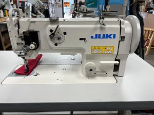 USED JUKIS DNU-1541S Single Needle Lock Stitch Compound <b>Walking</b> Foot Industrial Sewing <b>Machine</b> with Safety Clutch Motor Home Use - Product Image 4