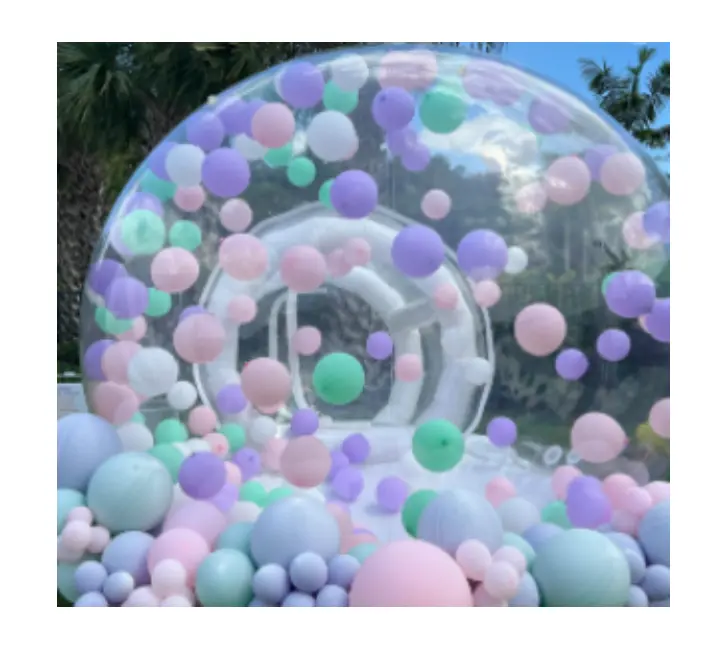 Kids Party Ballons Bubble Room House Klarer Kristall Iglu Bubble House Ballons aufblasbarer Bubble House Ballon