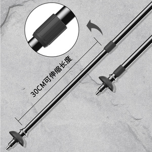 Bâtons de randonnée lumineux G16 113-143 cm, télescopiques en alliage d'aluminium, amortisseurs de chocs, bâton de marche d'extérieur - Product Image 3