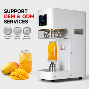 Machine de scellage entièrement automatique certifiée CE pour canettes en fer blanc, aluminium, bouteilles de soda, bière et jus - Product Image 1