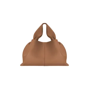 Sac à main pour femmes moyen sac besace de créateur pour dames sac seau en cuir véritable souple poignées camel gris sac fourre-tout besace besace