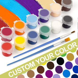 Set di Pittura per Bambini Non Tossico, Mini Vasetti di Vernice Acrilica, Colori Personalizzabili, Set de Pintura Para Niños - Product Image 1