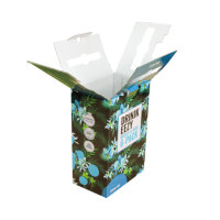 Boîte de transport pour 6 bouteilles de vin en carton ondulé personnalisée avec poignée pour l'emballage de boissons et de cadeaux