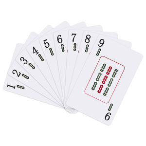 ไพ่มาห์จงขนาดใหญ่ พื้นผิวด้าน ผลิตจากพลาสติก รูปทรงสี่เหลี่ยมผืนผ้า ไพ่หมายเลข ชุดไพ่โป๊กเกอร์ สำหรับครอบครัว คาสิโน คลับ ห้องโป๊กเกอร์ - Product Image 3