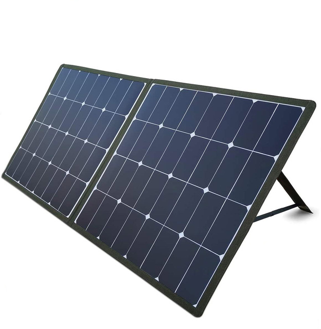 Glory Solar 100W Foldable Solar Panel Kit with QC3.0 USB-A USB-C for Laptop Portable Generator 12v Car Boat RV Battery