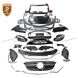 Kit de carrocería W166 a GLE63, conjunto de parachoques delantero de coche, guardabarros, cubierta de motor, parachoques trasero, Kit de carrocería de faro Led para Mercedes Bens <span class=keywords><strong>Ml</strong></span> - Product Image 1