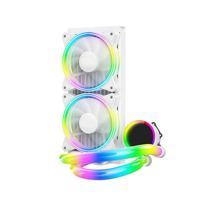 PC 게이머를위한 슈퍼 사일런트 240mm AIO RGB CPU 워터 쿨러 고성능 알루미늄 액체 쿨러 새로운 12V 게임 PC 호환 - Product Image 1