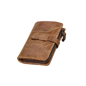 Premium Quality <b>RFID</b> <b>Blocking</b> Retro Men's Short <b>Wallet</b> with Coin Pocket Compact Leather <b>Wallet</b> for Daily Use for Sale - Product Image 4