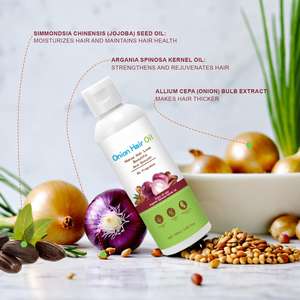 Huile Capillaire Croissance Cheveux à l'Oignon 100ml OEM Marque Privée Sulfure Boost Végétalienne Anti-Frisottis Hydratante - Product Image 4