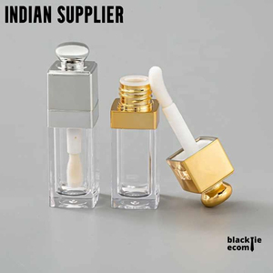 Best Quality Luxury Silver Dome Lip Gloss Container Refillable Cosmetic Packaging <b>Bottle</b> for Lip Gloss and Lip Oil For Sale - Product Image 1