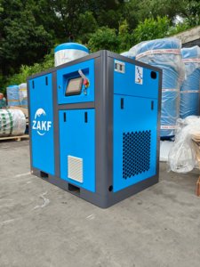 เครื่องอัดอากาศแบบสกรูแม่เหล็ก ZAKF IP23 7.5KW 10HP 380V/50HZ ระบายความร้อนด้วยอากาศ สำหรับอุตสาหกรรมสิ่งทอ 3 บาร์ ปรับความเร็วรอบได้ - Product Image 2