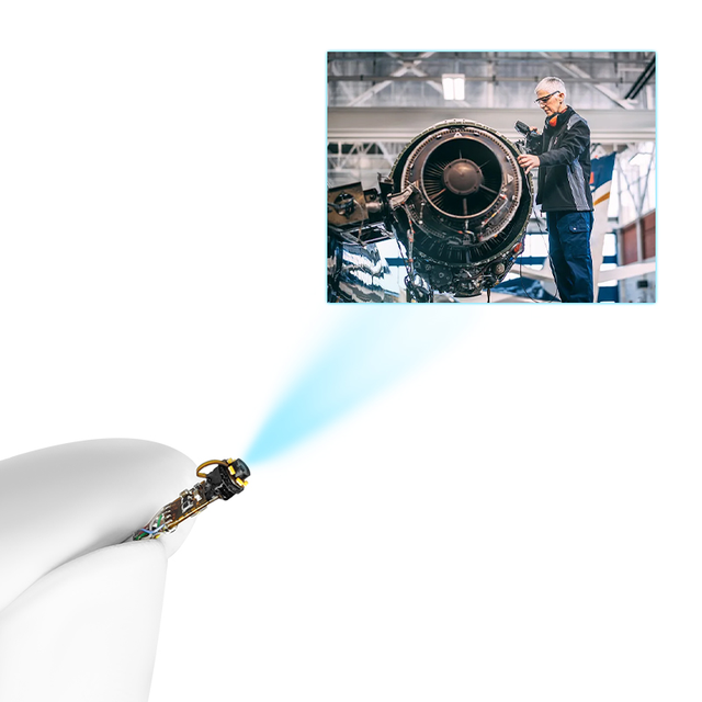 Customized 720P HD Image OV9734 CMOS Sensor IP67 Endoscope Camera Module with Shutter Button Capture for Industrial Inspection