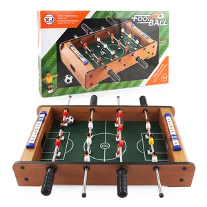 Mainan Meja Sepak Bola Dalam Ruangan Anak-anak, Mainan Meja Sepak Bola Mini Kayu Stabil