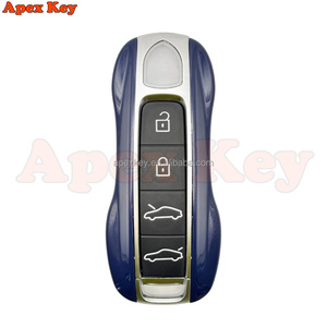 Fundas de Repuesto para Llaves de Alta Calidad en Azul Oscuro para Porsche con Adhesivos para Crear Marcos de Fotos Artísticos - Product Image 6