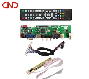 CND Universal Lcd V56 V59 Led Crt TV main motherboard SKD Kit with remote