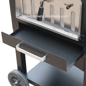 กลางแจ้งครัวไม้ไฟเตาอบพิซซ่าสแตนเลสเตาอบพิซซ่าที่มีวัดอุณหภูมิ - Product Image 3