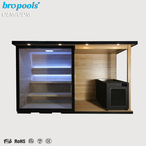 Sauna Esterna Moderna <span class=keywords><strong>di</strong></span> Lusso Personalizzata |   Sauna <span class=keywords><strong>di</strong></span> Alta Gamma in Legno <span class=keywords><strong>di</strong></span> <span class=keywords><strong>Abete</strong></span> Nordico con Sistema <span class=keywords><strong>di</strong></span> Controllo Intelligente per Terapia e Recupero - Product Image 2