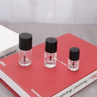 Flacon vide pour vernis à ongles en verre 10 ml avec bouchon à vis en plastique, cylindre, sérigraphie, estampage doré, pompe pulvérisatrice, diffuseur à bâtonnets, usage personnel