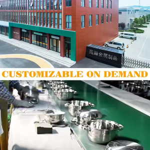 Tùy chỉnh triply thép không gỉ Chậu & Chảo Set dây xử lý <span class=keywords><strong>Cookware</strong></span> Set - Product Image 6