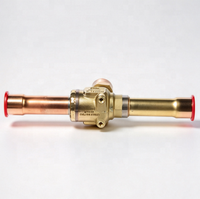 Vanne d'angle de service (vanne d'arrêt) en laiton Trane VAL05881 pour condenseur avec port d'accès SAE 1/4'' (pièce CVC)