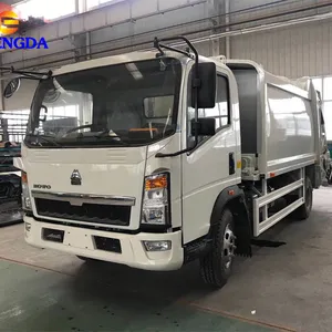 الصينية Howo 4x2 6m3 الضاغطة شاحنة نفايات للبيع