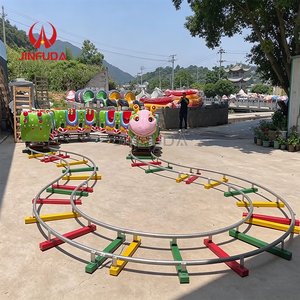 Juego de <span class=keywords><strong>Tren</strong></span> Eléctrico para Parque de Atracciones, <span class=keywords><strong>Tren</strong></span> para Niños y Adultos con Vías para Usar <span class=keywords><strong>al</strong></span> Aire Libre - Product Image 2
