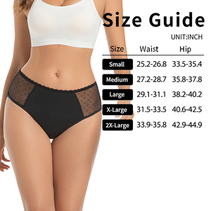 Ropa interior Menstrual de tela ecológica de cáñamo Tencel biodegradable de 4 capas de cintura alta para mujeres bragas Hipster a prueba de fugas - Product Image 5