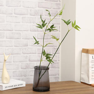 Lot de 32 tiges de feuillage vert, brins de feuilles de <span class=keywords><strong>bambou</strong></span>, plantes artificielles en gros pour la décoration de mariage, maison, hôtel, table, <span class=keywords><strong>vase</strong></span> - Product Image 2