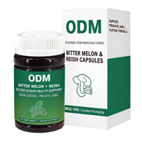 Complément alimentaire 100% à base de plantes Reishi et Melon Amer, Vente en gros, Usine OEM