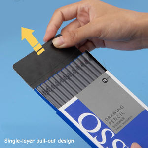 Ensemble de crayons à dessin en bois noir 2H 2B HB - Marque <span class=keywords><strong>PICASSO</strong></span> - Product Image 3